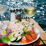 Food-with-glistening-water-background